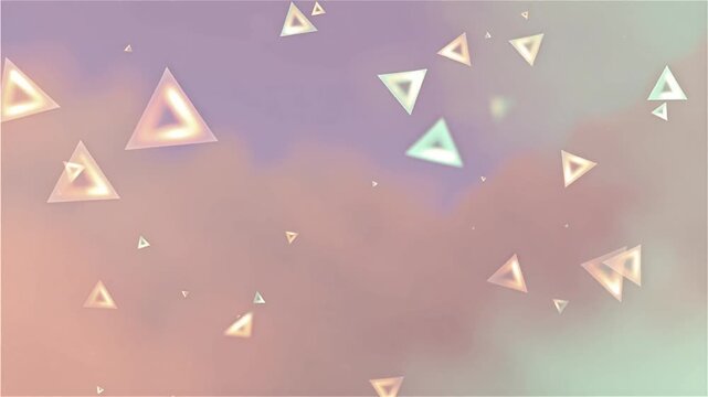 Ultra Cute Abstract Geometric Motion Video Backgrounds | Pastel Triangle Circle & Quadrilateral Shapes | Soft Dreamy Loop able 4K Stock Background Videos