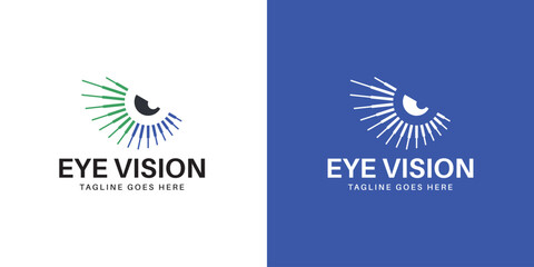 Creative Eye Vision Logo Design for Optics and Healthcare