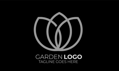 abstract logo design, Modern Flower Garden Logo Vector &ndash; Botanical, Eco, and Natural Brand Identity