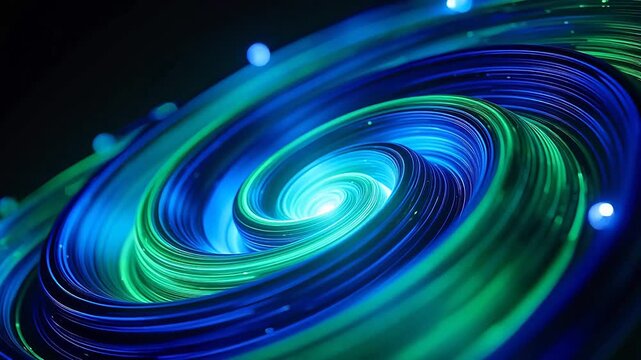 Abstract spiral light pattern