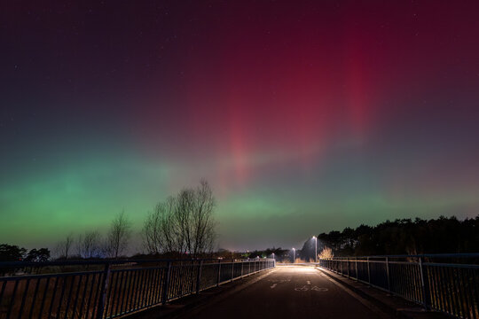 Polarlicht &uuml;ber Celle, aurora borealis
