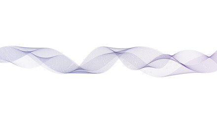 Fototapeta premium Elegant Purple Gradient Flowing Wave Isolated on Transparent PNG Background