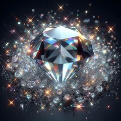 crystal sparkle background, diamond dust