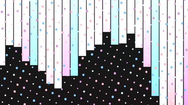 Colorful Polka Dots and Bars Animation