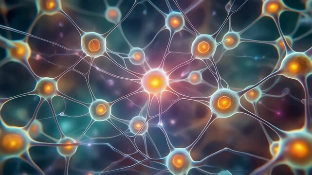 Explore the intricate connections and signal transmission in neurons revealing the fascinating brain network