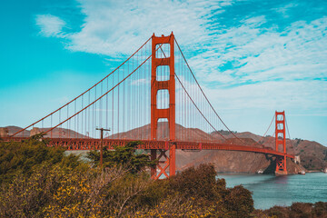 Fototapeta premium Golden Gate Bridge, San Francisco, Cailfornia.