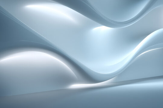 Macro smooth silicone material with soft dimples, white blue tones, minimal backdrop