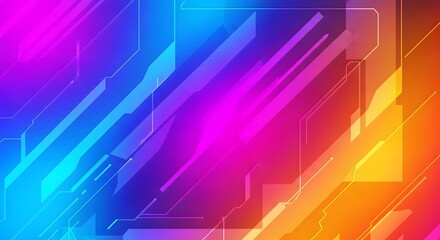 Abstract digital circuit pattern