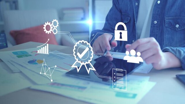 All-in-one certified productivity application managing tasks, analytics, and security certified platform. Quality Assurance QA for business software certified application, ensuring data security, user