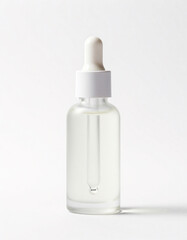 Minimal Skincare Serum Bottle Isolated on White Background