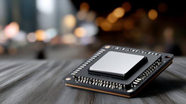 Technological innovation microprocessor development modern workshop image indoor close-up engineering breakthrough