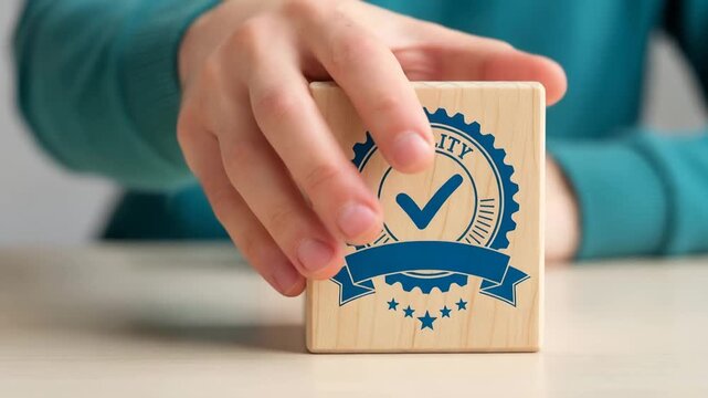 Quality assurance and certification approval concept

