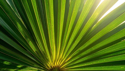 Obraz premium green palm leaf