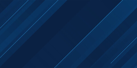 Obraz premium Abstract blue navy banner horizontal background. Colorful. Slanted line effect. Vector Eps10