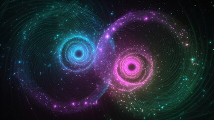 Intertwined Spirals of Cosmic Energy