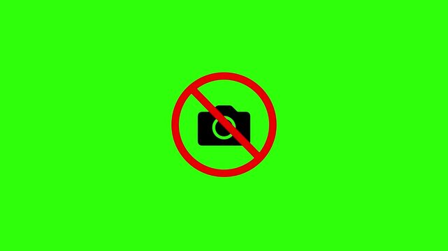 There is no camera sign animation in the background. There is no camera sign animation in the background.