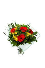 Obraz premium Beautiful bouquet of flowers isolated on white background. studio shot