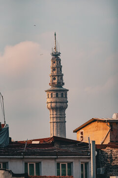 vertical close-up of TEB in Molla Fenari, Istanbul near caddesi, Turkey