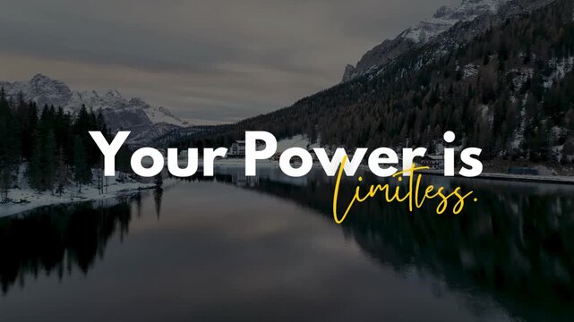  Your power is the best power.Self power.