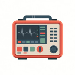 Fototapeta premium Ambulance Cardiac Monitor Vector