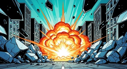Massive explosion in the city center