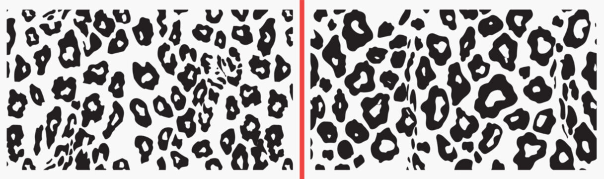 leopard print seamless pattern, animal skin texture, black white leopard spots, wild fashion background, hand drawn leopard pattern, trendy animal print design, seamless surface pattern

