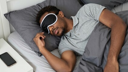 Fototapeta premium man listening to music