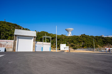 観測ロケット打上げ場の風景（内之浦宇宙空間観測所） © 啓 桑原