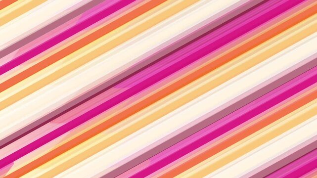 Vibrant Diagonal Stripes: Pink, Orange, and Beige Abstract Pattern Texture