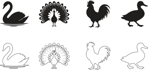 Abstract curved lines flow motion dynamic energy wave minimalist black white vector illustration