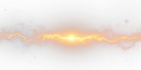 Soft golden light emanating from the center surrounded by gentle hues of orange and white isolated on white