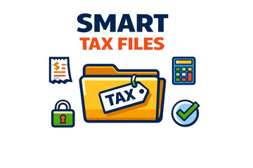 Fototapeta premium Smart tax files: efficient organization and management tools for tax season