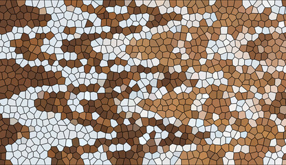 Abstract Mosaic Background with Geometric Cell Pattern and Minimalist Textured Design