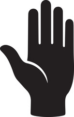 Fototapeta premium Hand gesture stop sign symbol isolated on transparent background