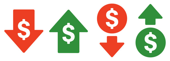 dollar price arrow up down icon © graphixecho