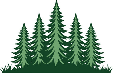 Obraz premium Forest Nature Landscape Scene. Green Forest Nature Design. Natural Forest Landscape View. Peaceful Forest Nature Scene. Dense Forest Woodland View. Scenic Green Forest Landscape. Wild Forest Nature