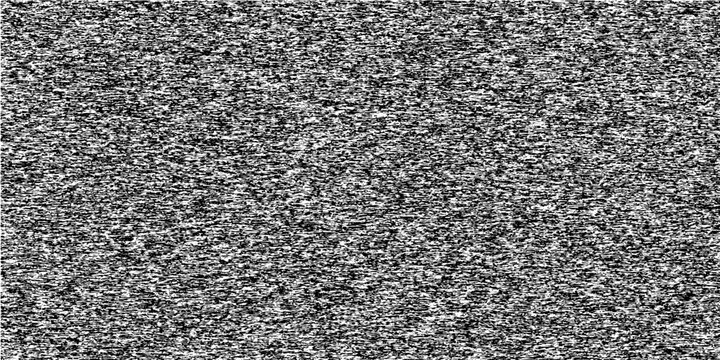 TV static noise texture. Glitch vhs pixel noise wallpaper. Bad interference signal concept. Random rippled video tape background. Image distortion distressed backdrop effect. Vector