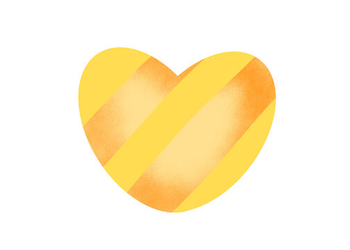 Giraffe yellow spotted heart sticker