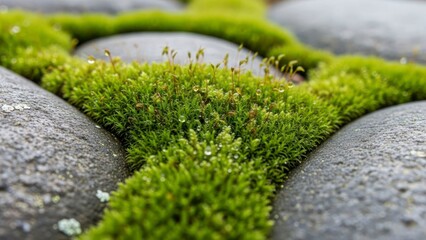 Obraz premium Green moss detail