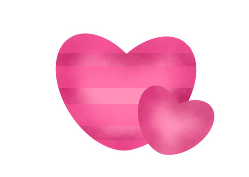 Pink cute double candy heart