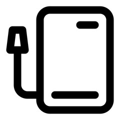 electronic device outline icon set