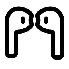 electronic device outline icon set