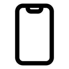 electronic device outline icon set