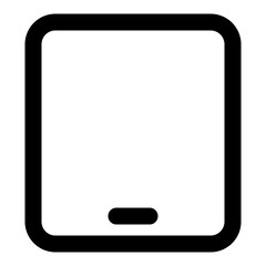 electronic device outline icon set