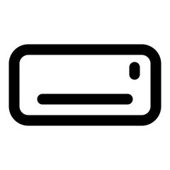 electronic device outline icon set