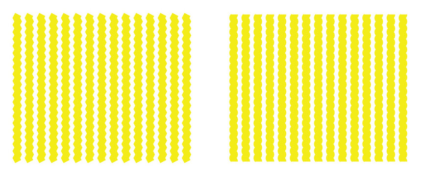 Modern yellow zig zag lines pattern for No Parking and wallpaper template. Vector illustration.