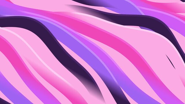 Abstract Waves in Pink and Purple