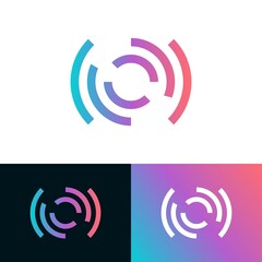 Abstract circle logo design