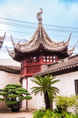 Traditional chinese architecture in Yu garden in Shanghai, China