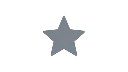 Obraz premium Grey star shape symbol icon.